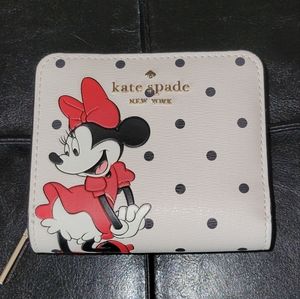 🧑‍🎄 ♠️ Kate Spade New York Disney x Minnie Mouse Zip Wallet
